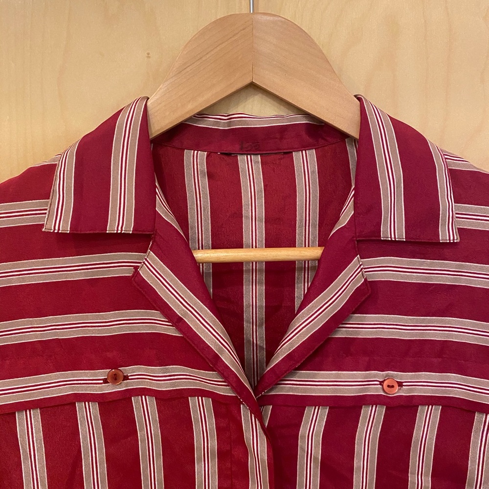 Silky striped vintage blouse